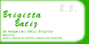 brigitta batiz business card